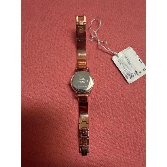 Coach Delancey Silver Dial Rose Gold Steel Strap Watch For Women - Picture 3 of 6